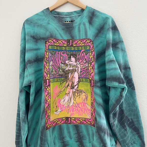 NEW Janis Joplin Tie Dye Graphic Sweatshirt - Picture 4 of 7